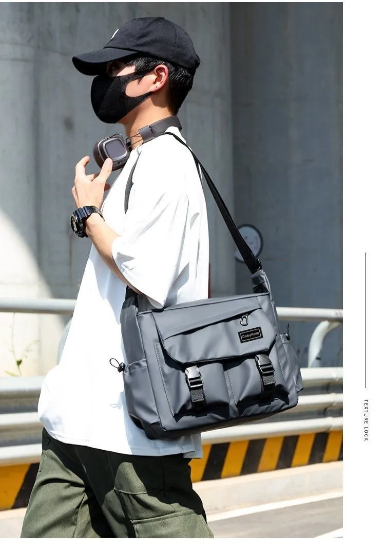 Men's Trendy Nylon Crossbody Messenger Bag - Korean Japanese Style Niche Waist Pack for 25-Year-Olds showcase 8