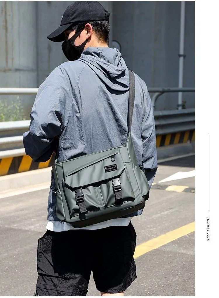 Men's Trendy Nylon Crossbody Messenger Bag - Korean Japanese Style Niche Waist Pack for 25-Year-Olds showcase 10