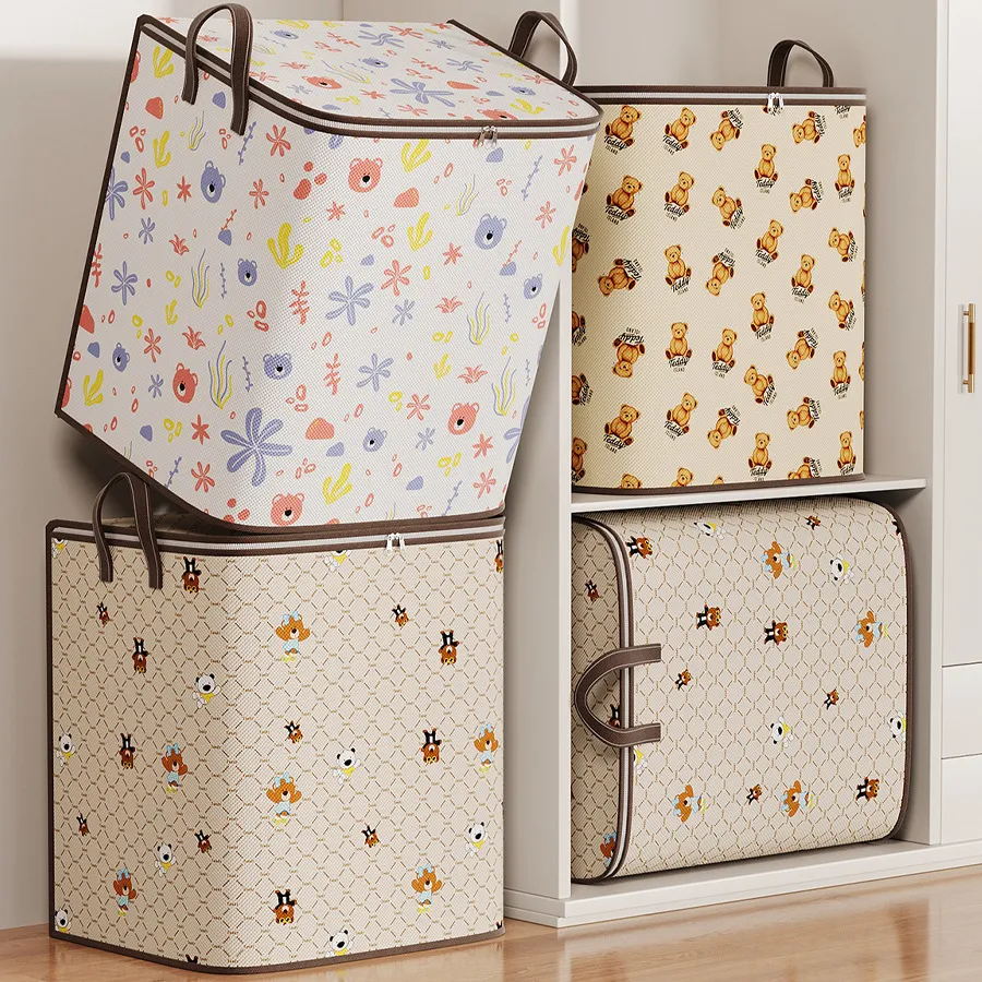 Foldable Non-Woven Storage Bag for Teddy Bears and Toys - Ideal for Bedroom Wardrobe Organization thumbnail 3