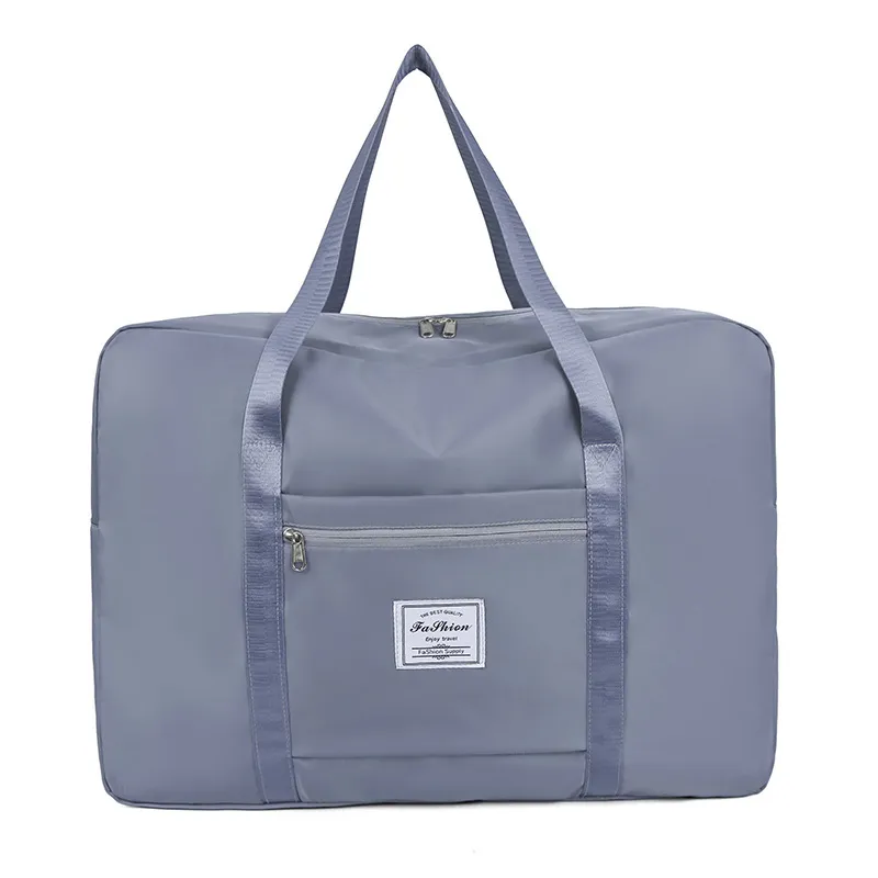 Women's Large Capacity Folding Travel Bag - Portable Lightweight Short-distance Luggage for Getaways - Image 9