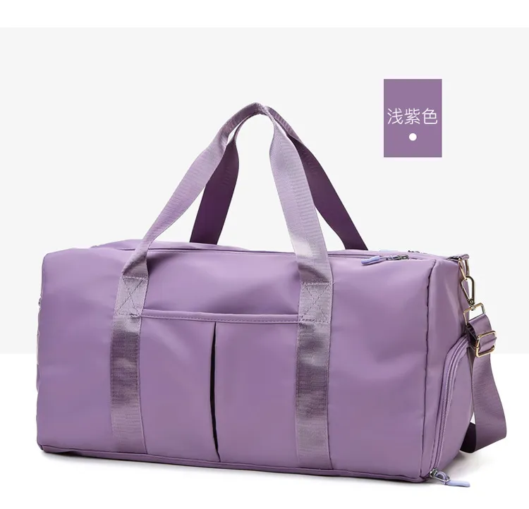 Women's Large Capacity Dry Wet Separation Yoga Bag - Oxford Cloth Swimming & Travel Duffle for Fitness Enthusiasts thumbnail 9
