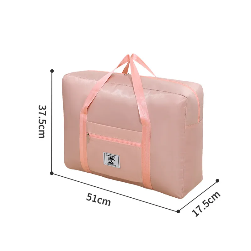 Runhui Large Capacity Twill Coconut Label Travel Handbag - Versatile Storage Luggage Bag for Clothes, Quilts, and Moving - Image 7