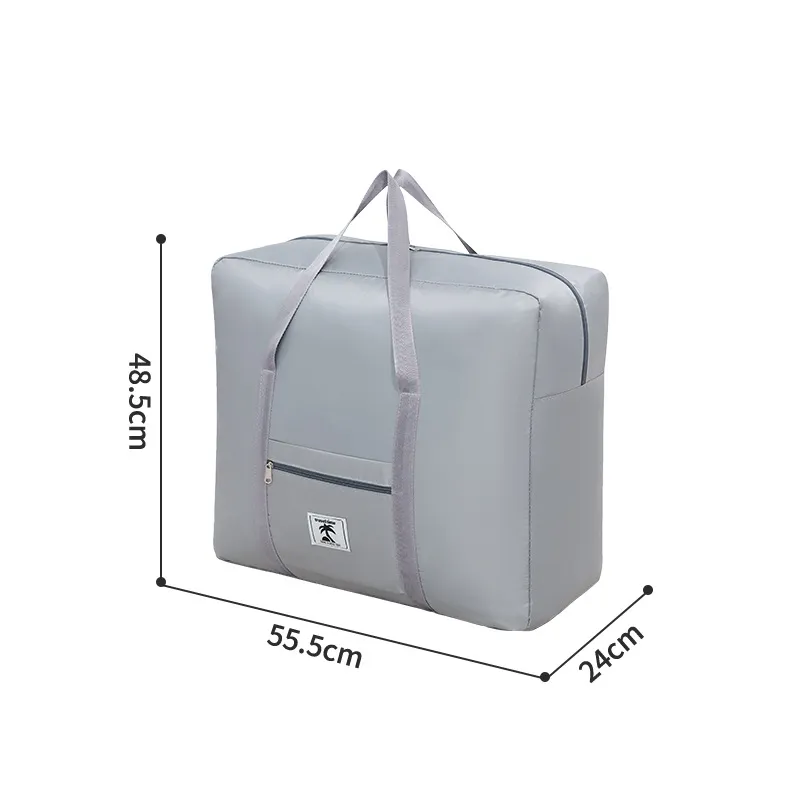 Runhui Large Capacity Twill Coconut Label Travel Handbag - Versatile Storage Luggage Bag for Clothes, Quilts, and Moving - Image 8