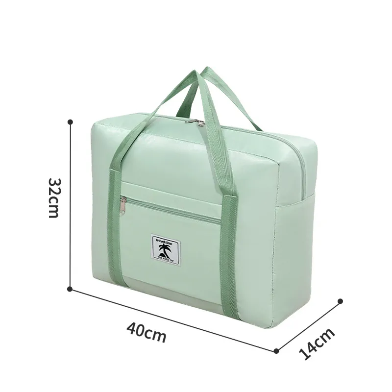 Runhui Large Capacity Twill Coconut Label Travel Handbag - Versatile Storage Luggage Bag for Clothes, Quilts, and Moving - Image 6