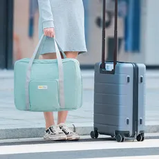 Runhui Large Capacity Twill Coconut Label Travel Handbag - Versatile Storage Luggage Bag for Clothes, Quilts, and Moving showcase 6