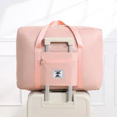 Runhui Large Capacity Twill Coconut Label Travel Handbag - Versatile Storage Luggage Bag for Clothes, Quilts, and Moving showcase 9