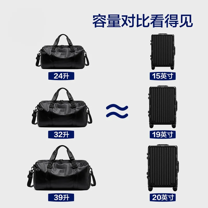 Lightweight Large-Capacity Travel Duffel Bag for Men & Women | Versatile Business Trip & Fitness Gym Luggage | Portable Short-Distance Carry-On thumbnail 2