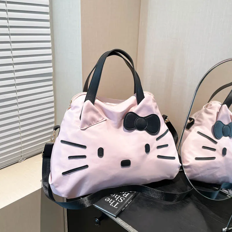 Large Capacity Hello Kitty Travel Bag - Cartoon Tote Shoulder Bag for Women's Short Trips & Business Travel - Image 1