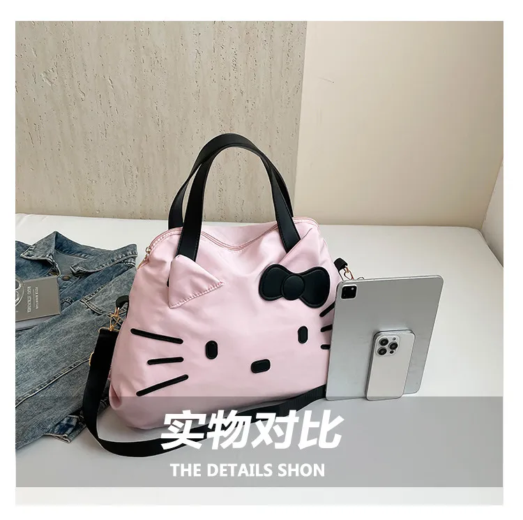 Large Capacity Hello Kitty Travel Bag - Cartoon Tote Shoulder Bag for Women's Short Trips & Business Travel showcase 6
