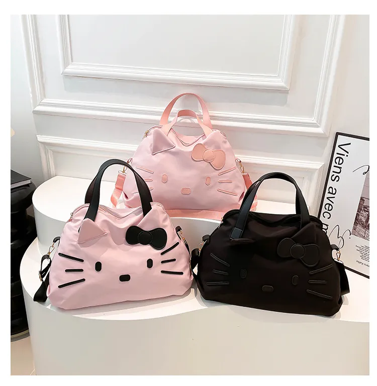 Large Capacity Hello Kitty Travel Bag - Cartoon Tote Shoulder Bag for Women's Short Trips & Business Travel showcase 8