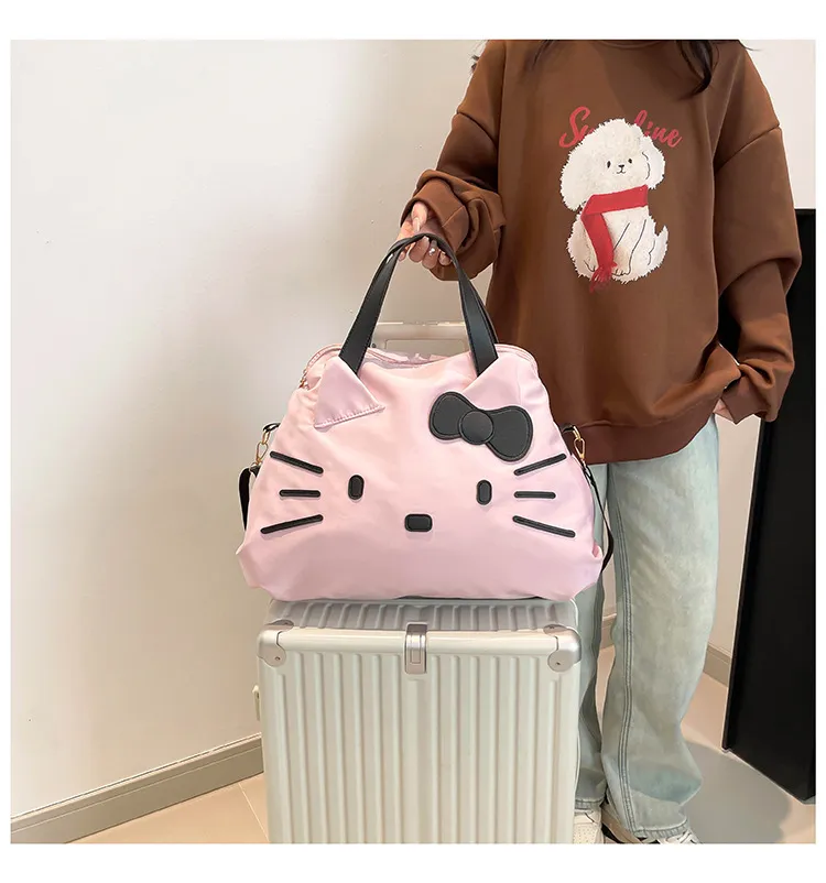 Large Capacity Hello Kitty Travel Bag - Cartoon Tote Shoulder Bag for Women's Short Trips & Business Travel showcase 15