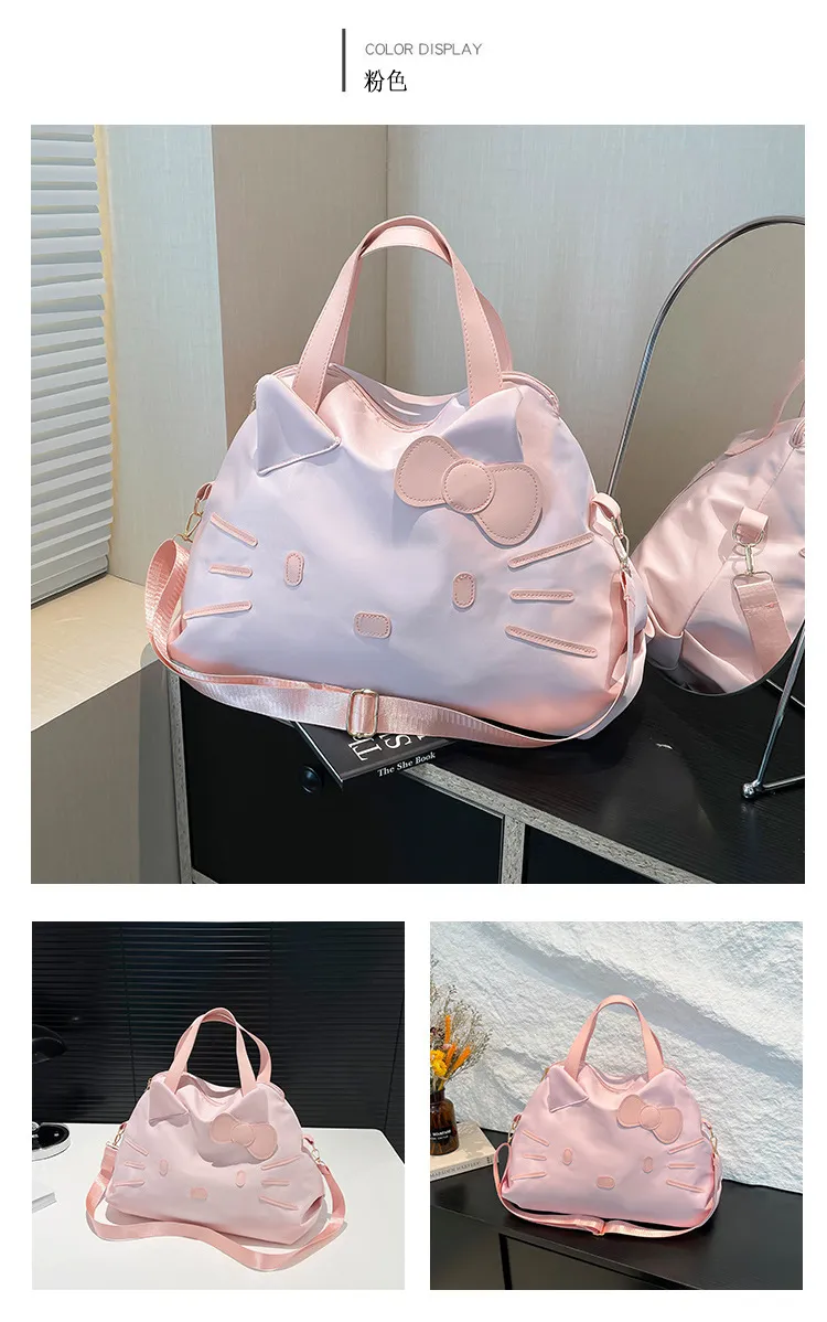 Large Capacity Hello Kitty Travel Bag - Cartoon Tote Shoulder Bag for Women's Short Trips & Business Travel showcase 13