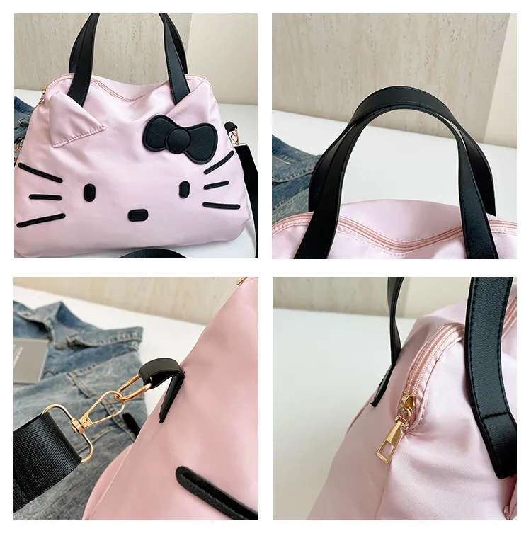 Large Capacity Hello Kitty Travel Bag - Cartoon Tote Shoulder Bag for Women's Short Trips & Business Travel showcase 10