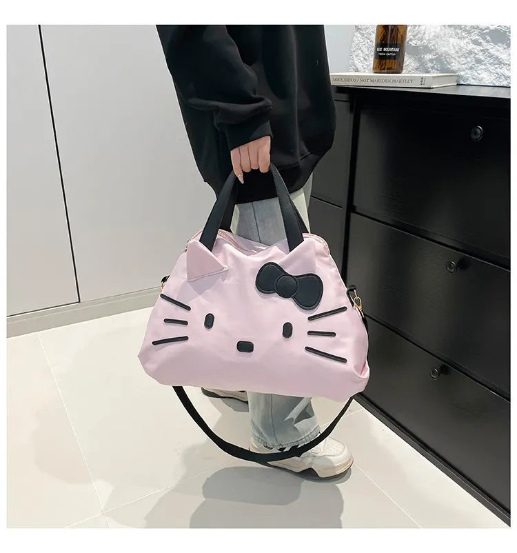 Large Capacity Hello Kitty Travel Bag - Cartoon Tote Shoulder Bag for Women's Short Trips & Business Travel showcase 18