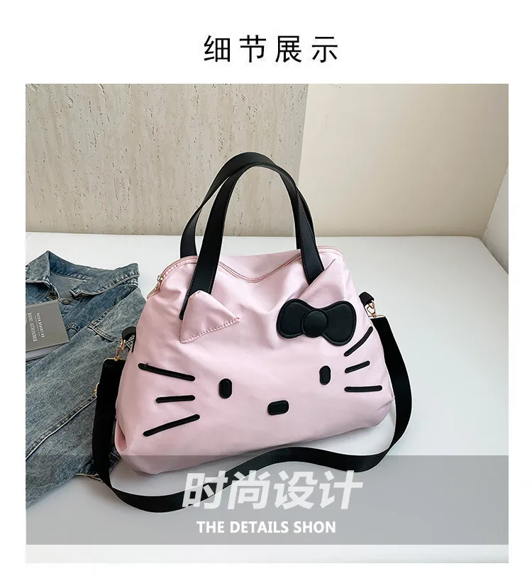 Large Capacity Hello Kitty Travel Bag - Cartoon Tote Shoulder Bag for Women's Short Trips & Business Travel showcase 3