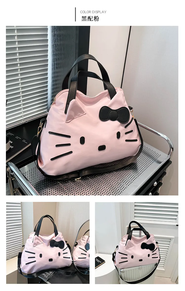 Large Capacity Hello Kitty Travel Bag - Cartoon Tote Shoulder Bag for Women's Short Trips & Business Travel showcase 12