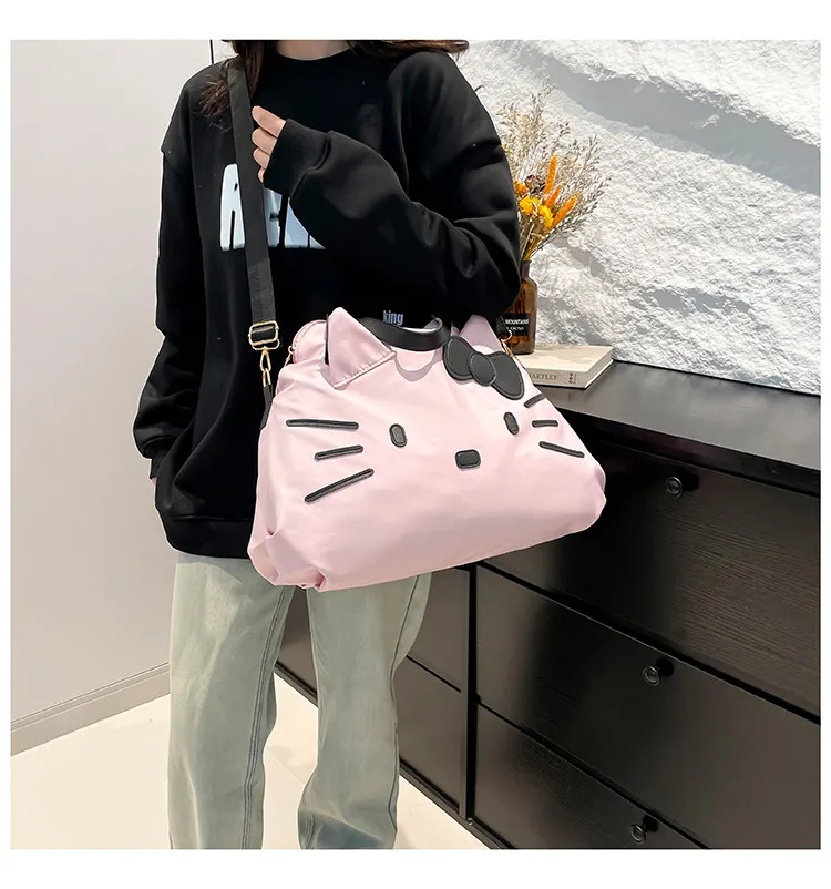 Large Capacity Hello Kitty Travel Bag - Cartoon Tote Shoulder Bag for Women's Short Trips & Business Travel showcase 19