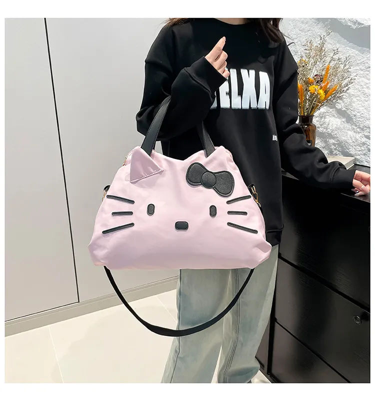 Large Capacity Hello Kitty Travel Bag - Cartoon Tote Shoulder Bag for Women's Short Trips & Business Travel showcase 17