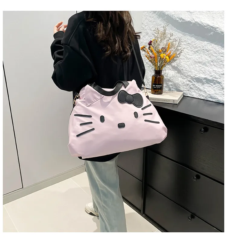 Large Capacity Hello Kitty Travel Bag - Cartoon Tote Shoulder Bag for Women's Short Trips & Business Travel showcase 20