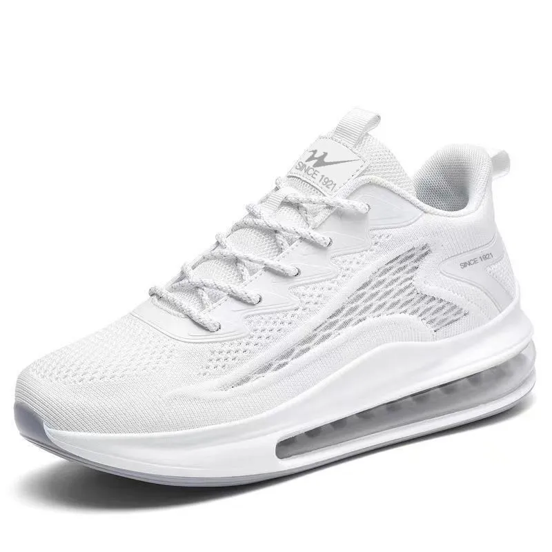 Men's Fly-Knit Running Shoes 2024: Shock-Absorbing Air Cushion Sports Sneakers, Casual Versatile Footwear for Active Lifestyles thumbnail 5