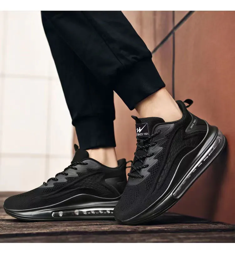 Men's Fly-Knit Running Shoes 2024: Shock-Absorbing Air Cushion Sports Sneakers, Casual Versatile Footwear for Active Lifestyles showcase 20