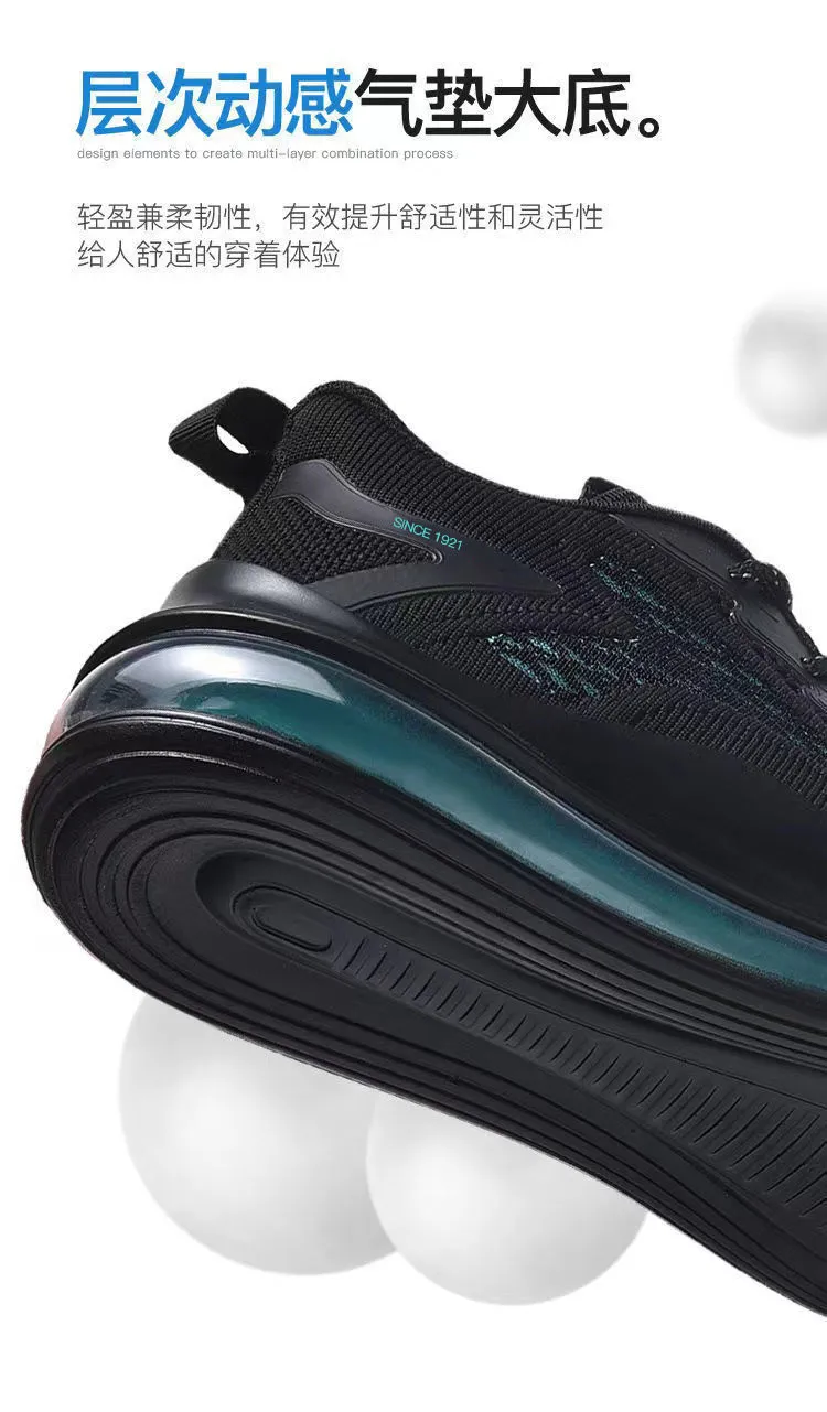 Men's Fly-Knit Running Shoes 2024: Shock-Absorbing Air Cushion Sports Sneakers, Casual Versatile Footwear for Active Lifestyles showcase 12