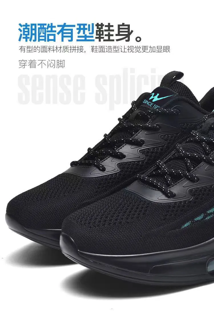 Men's Fly-Knit Running Shoes 2024: Shock-Absorbing Air Cushion Sports Sneakers, Casual Versatile Footwear for Active Lifestyles showcase 10