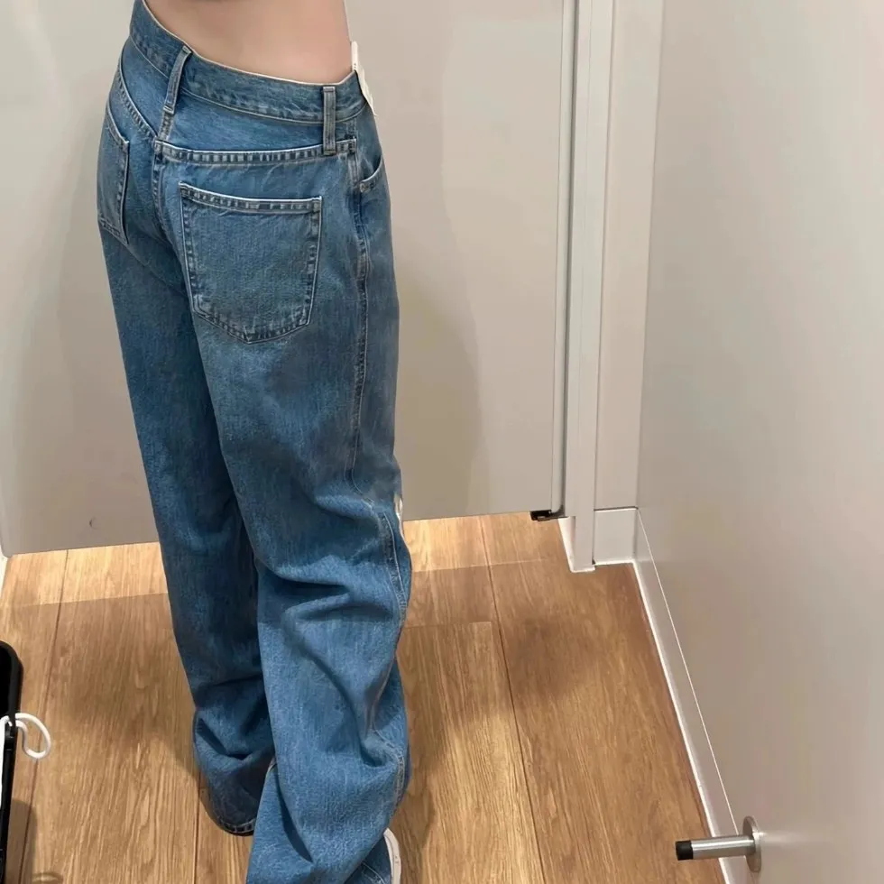 Women's Wide-Leg Jeans Draped Loose Fit Retro Floor-Length Pants for Spring Summer Korean Fashion - Image 3