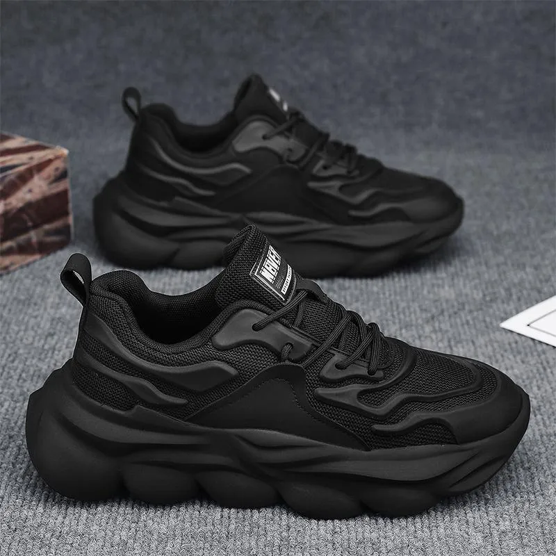 Men's Versatile Lightweight Breathable Dad Shoes - Thick-Soled Trendy Casual Running Sneakers for Spring thumbnail 2