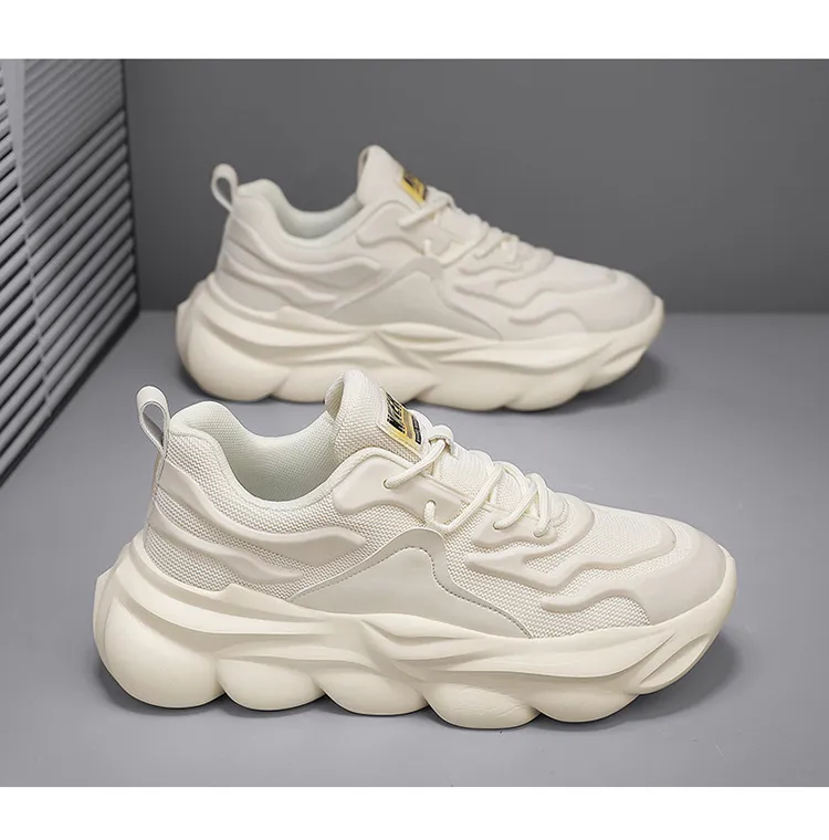 Men's Versatile Lightweight Breathable Dad Shoes - Thick-Soled Trendy Casual Running Sneakers for Spring showcase 15