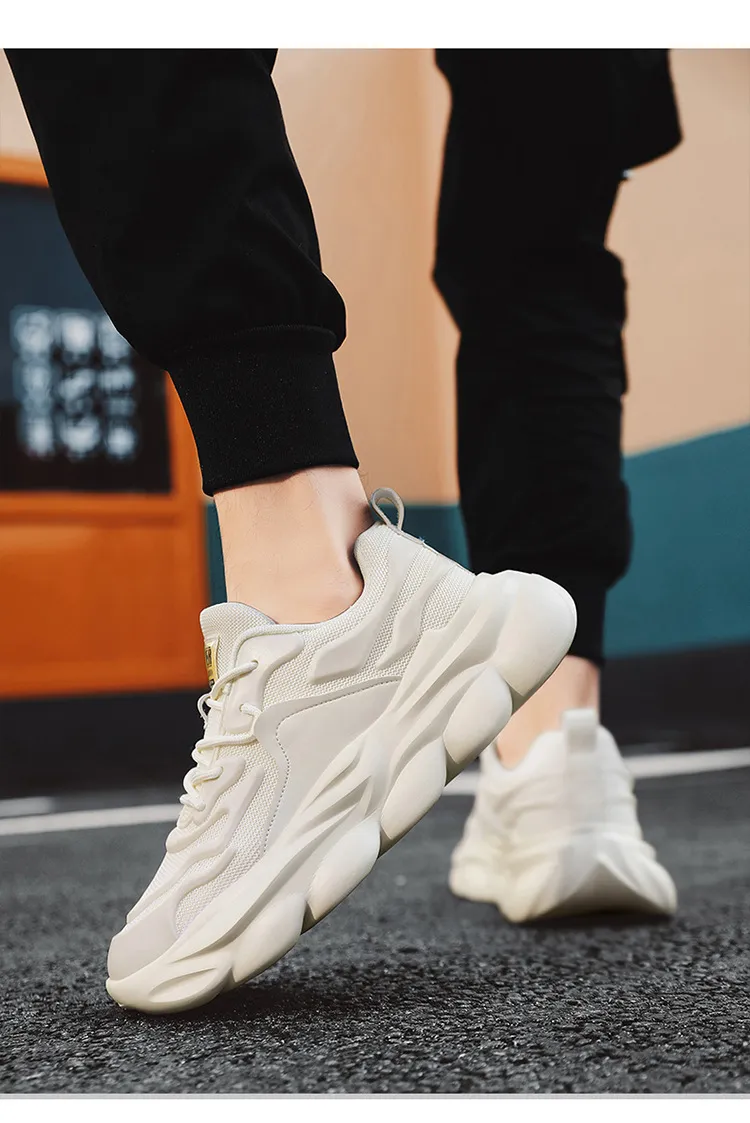 Men's Versatile Lightweight Breathable Dad Shoes - Thick-Soled Trendy Casual Running Sneakers for Spring showcase 10