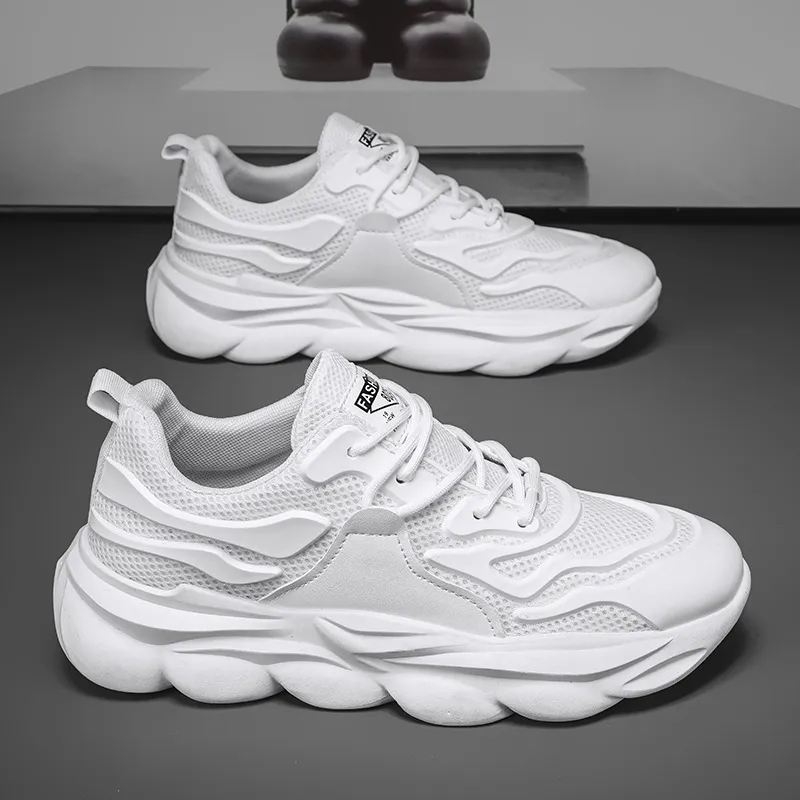 Men's Versatile Lightweight Breathable Dad Shoes - Thick-Soled Trendy Casual Running Sneakers for Spring thumbnail 6