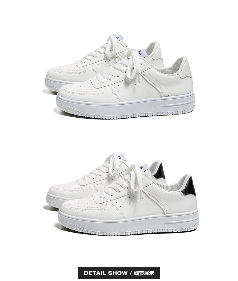 Men's Breathable Mesh Sneakers - Spring 2026 Trendy Casual Sports Shoes for Youth, Versatile Solid White Design showcase 3