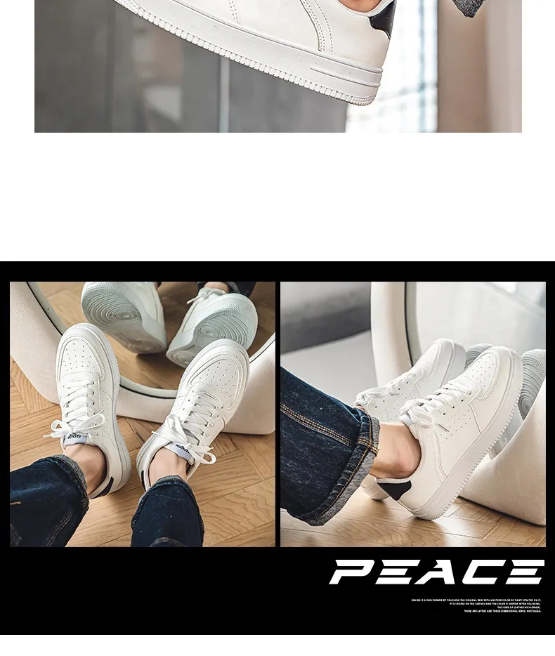 Men's Breathable Mesh Sneakers - Spring 2026 Trendy Casual Sports Shoes for Youth, Versatile Solid White Design showcase 19
