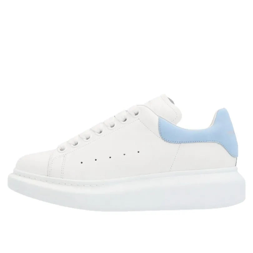 High-Quality McQueen Style White Sneakers for Men & Women - Trendy, Height-Increasing, Versatile Couple Shoes for Casual & Sports Wear thumbnail 5