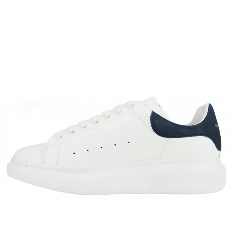 High-Quality McQueen Style White Sneakers for Men & Women - Trendy, Height-Increasing, Versatile Couple Shoes for Casual & Sports Wear thumbnail 8