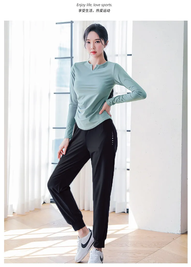 Women's Quick-Dry Sports Suit for Spring Outdoor Running & Yoga - Breathable Fitness Clothing, Large Size Available showcase 17