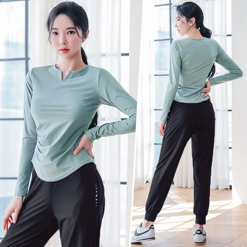 Women's Quick-Dry Sports Suit for Spring Outdoor Running & Yoga - Breathable Fitness Clothing, Large Size Available thumbnail 4