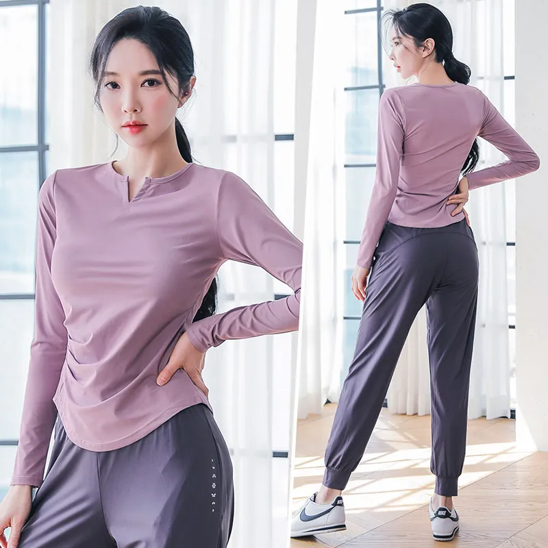Women's Quick-Dry Sports Suit for Spring Outdoor Running & Yoga - Breathable Fitness Clothing, Large Size Available thumbnail 9