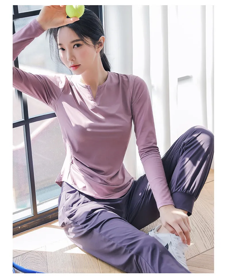 Women's Quick-Dry Sports Suit for Spring Outdoor Running & Yoga - Breathable Fitness Clothing, Large Size Available showcase 12