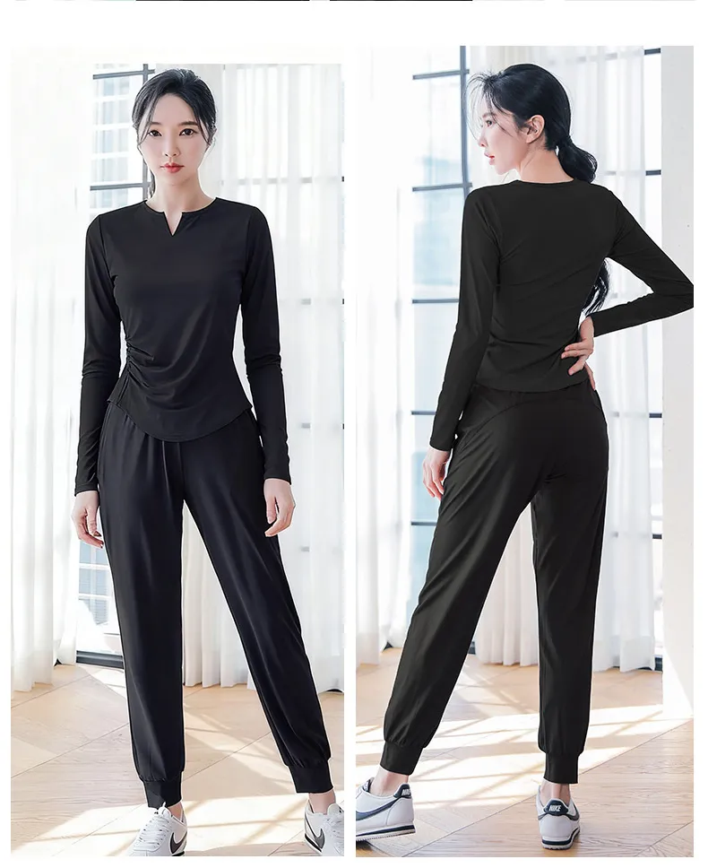 Women's Quick-Dry Sports Suit for Spring Outdoor Running & Yoga - Breathable Fitness Clothing, Large Size Available showcase 19