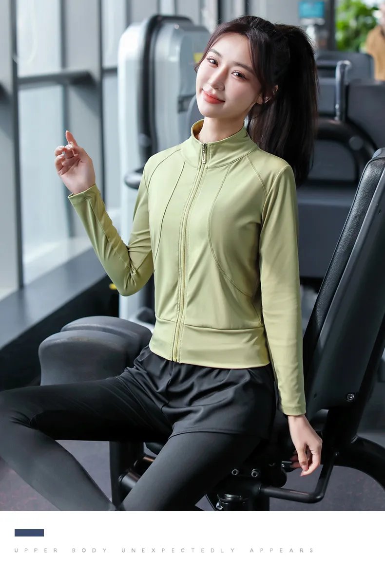 Women's 3-Piece Sportswear Set: Long Sleeve Quick-Dry Top, Running Yoga Pants, Outdoor Gym Training Activewear for Spring showcase 9