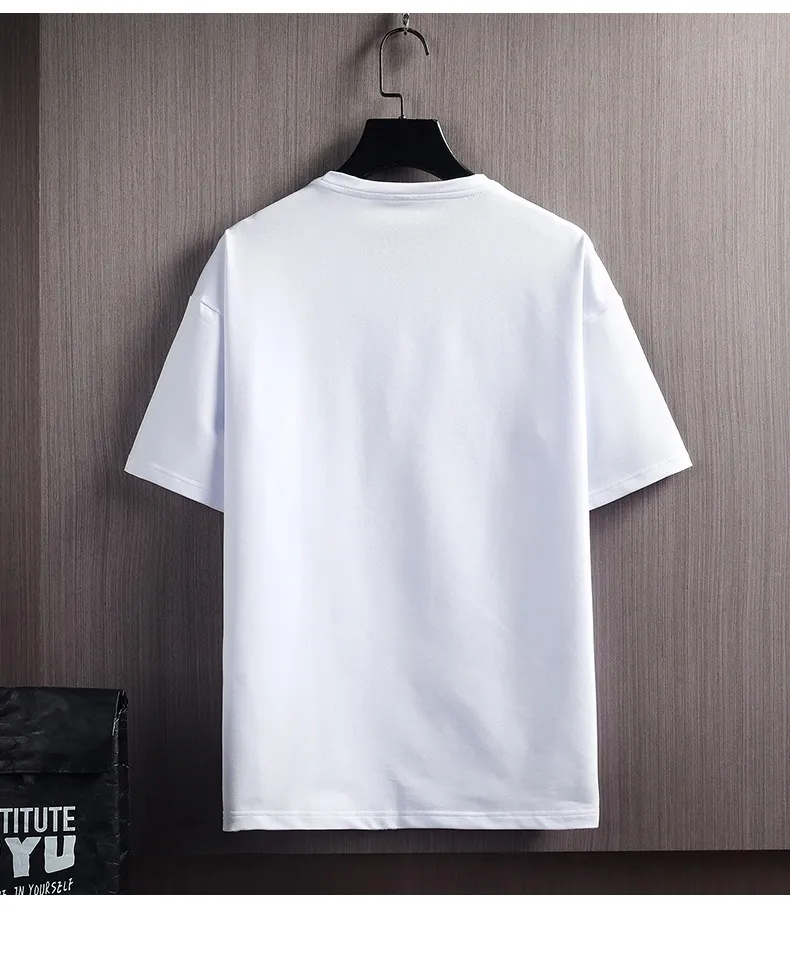Men's Summer Snow Mountain Print Short-Sleeve T-Shirt & Shorts Set - Trendy Korean Style Slim Fit Two-Piece Sportswear for Casual Wear showcase 11