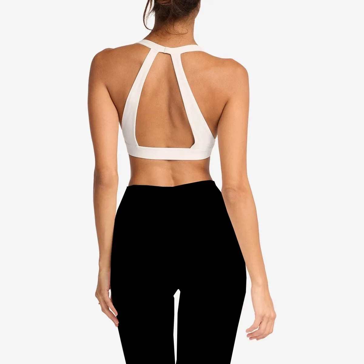 Women's Yoga Set with Padded Bra & High-Waisted Leggings - Quick-Dry Sports Fitness Outfit for Training & Exercise thumbnail 3