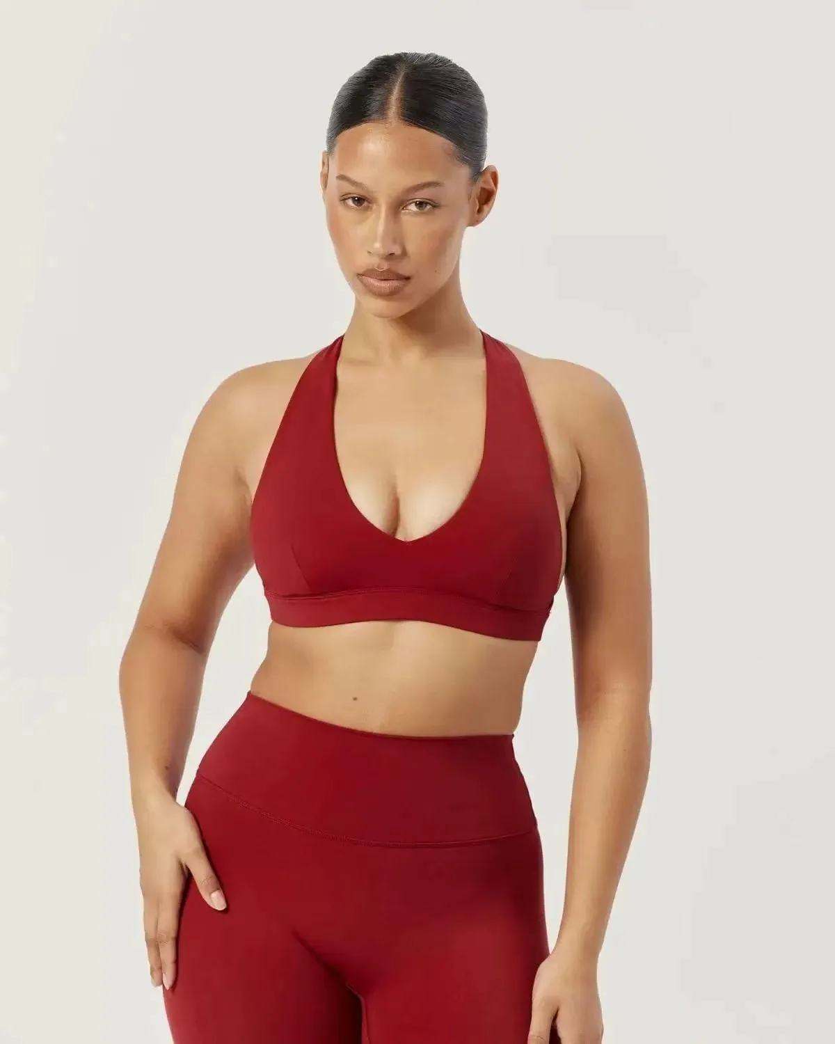 Women's Yoga Set with Padded Bra & High-Waisted Leggings - Quick-Dry Sports Fitness Outfit for Training & Exercise showcase 4