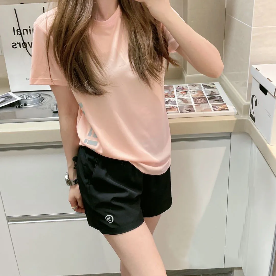 Women's Summer Outdoor Sports Suit - Breathable Quick-Drying Two-Piece Set with Short Sleeves and Shorts for Running & Fitness thumbnail 6