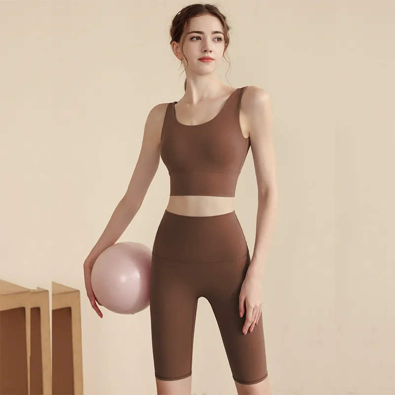 Women's High Elastic Yoga Suit Two-Piece Set - Backless Vest & High Waist Tummy Control Pants for Fitness & Exercise showcase 15