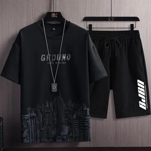 Men's Summer Ice Silk T-Shirt - Trendy Loose Fit Casual Short Sleeve Top for Teens & Adults, Breathable & Stylish Fashion showcase 9