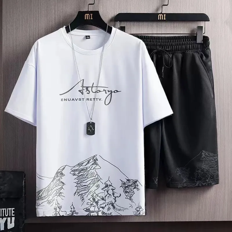 Men's Summer Ice Silk T-Shirt - Trendy Loose Fit Casual Short Sleeve Top for Teens & Adults, Breathable & Stylish Fashion thumbnail 7