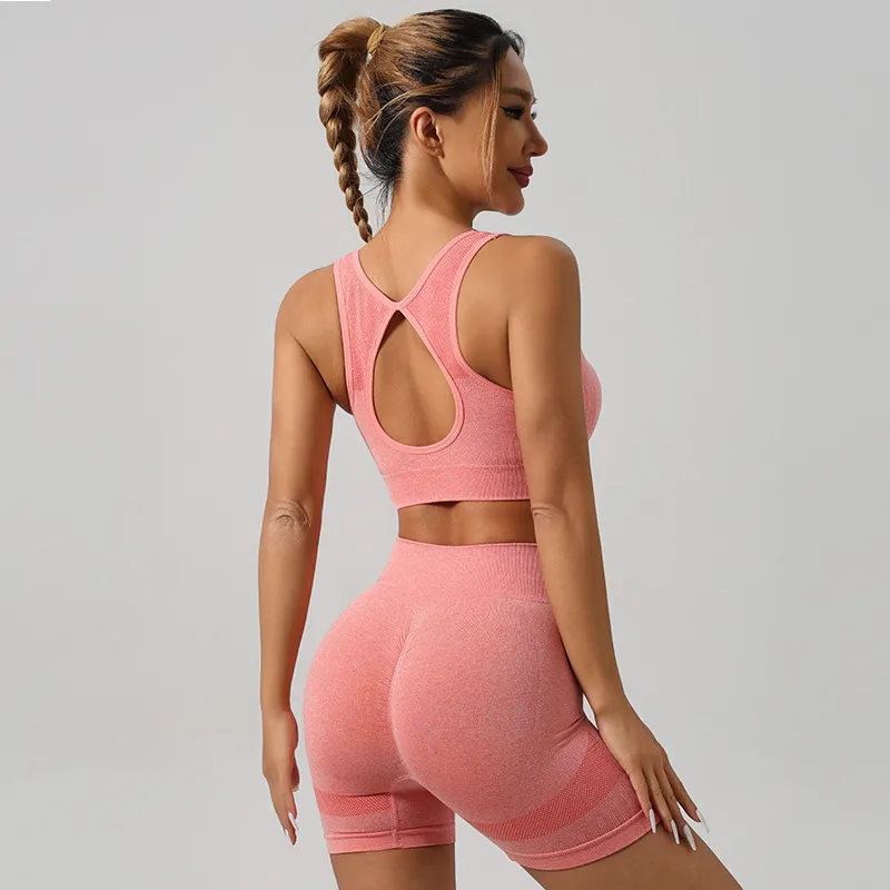 Watermelon Pink - Bra + Shorts